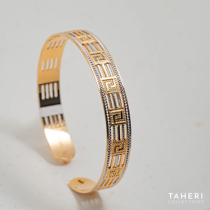 Two-Tone Bangles & Kara design 140 by TAHERI
