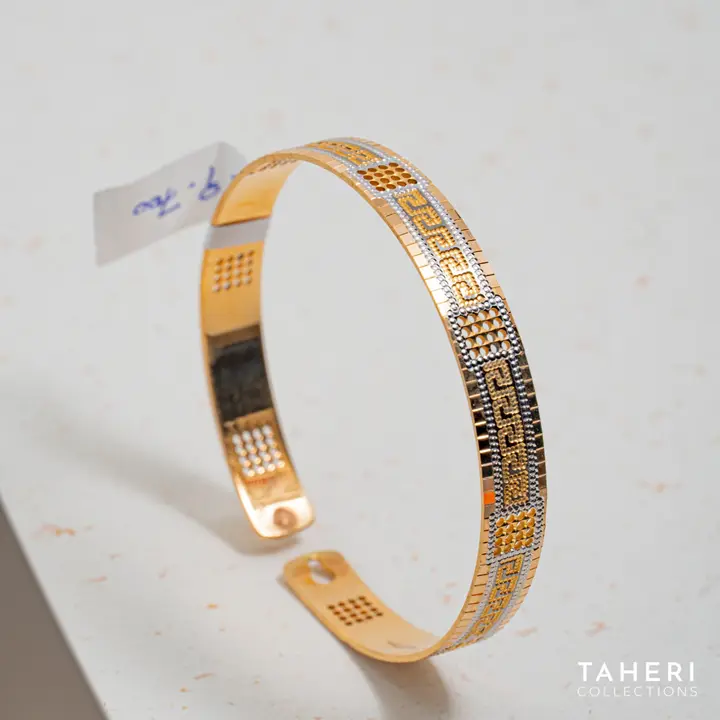 Two-Tone Bangles & Kara design 141 by TAHERI