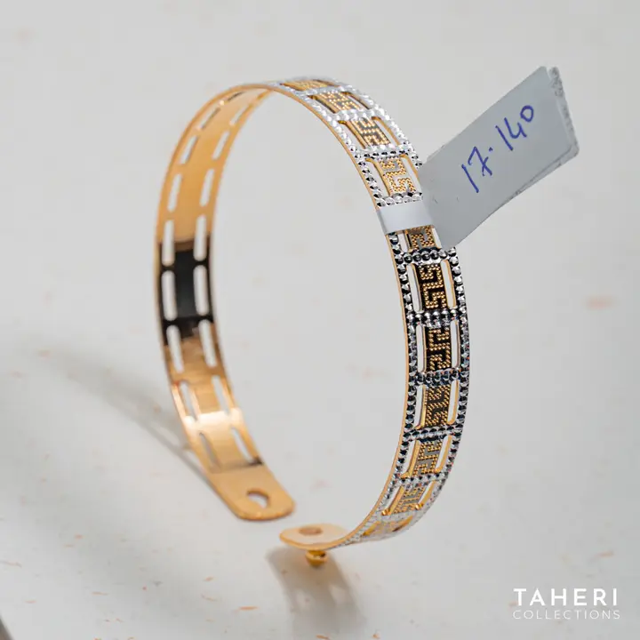 Two-Tone Bangles & Kara design 143 by TAHERI