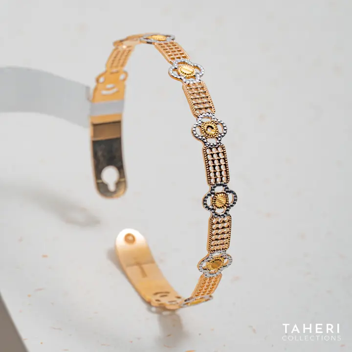 Two-Tone Bangles & Kara design 144 by TAHERI