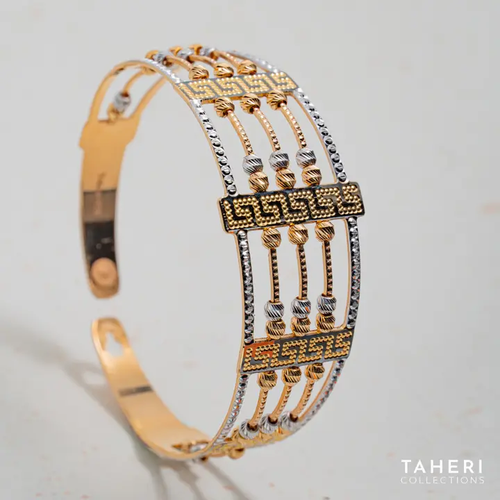 Two-Tone Bangles & Kara design 146 by TAHERI