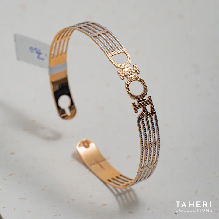 Two-Tone Bangles & Kara design 147 by TAHERI