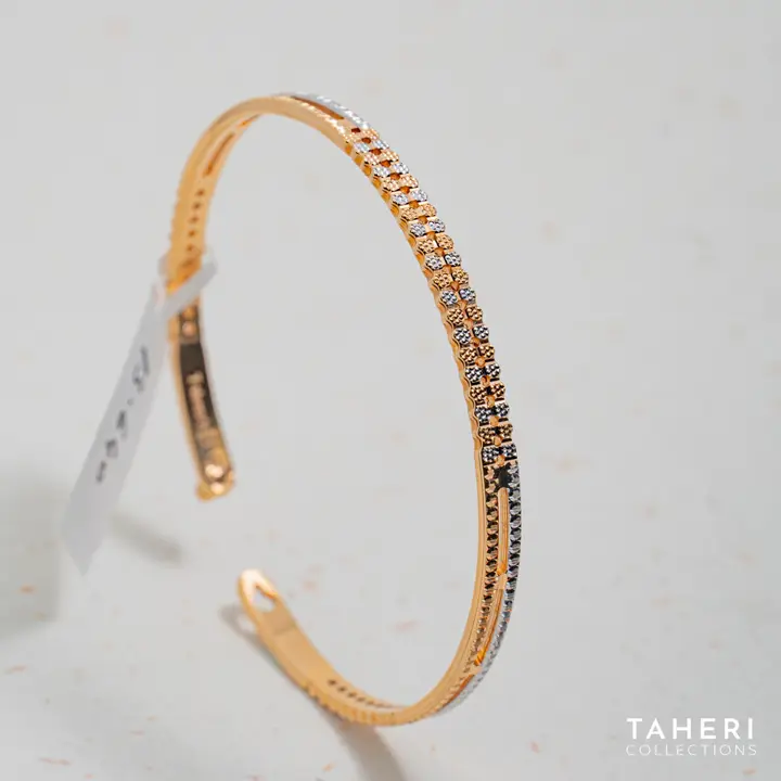 Two-Tone Bangles & Kara design 148 by TAHERI