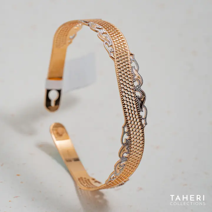 Two-Tone Bangles & Kara design 149 by TAHERI