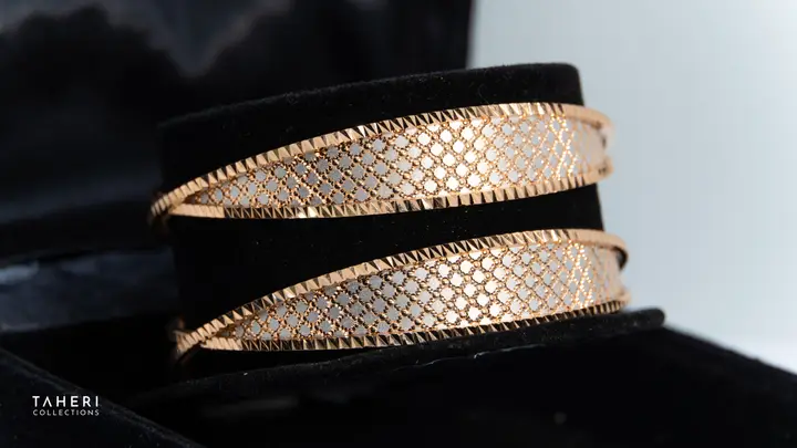 Two-Tone Bangles & Kara design 152 by TAHERI