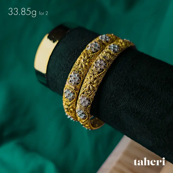 Two-Tone Bangles & Kara design 156 by TAHERI
