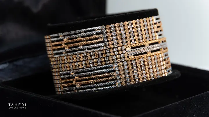 Two-Tone Bangles & Kara design 164 by TAHERI