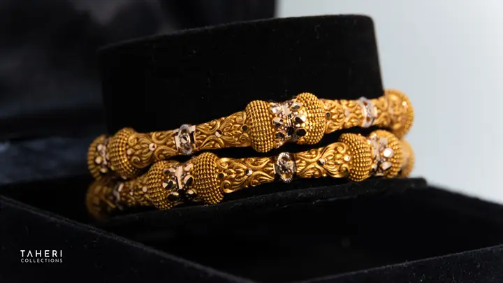 Two-Tone Bangles & Kara design 170 by TAHERI