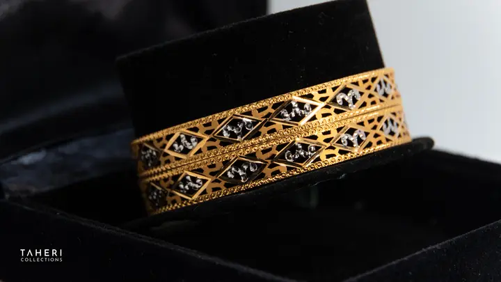 Two-Tone Bangles & Kara design 173 by TAHERI