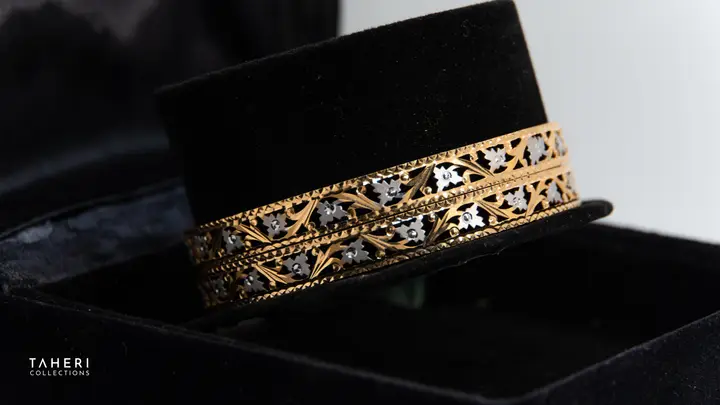 Two-Tone Bangles & Kara design 175 by TAHERI