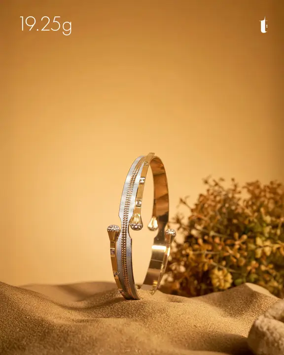 Two-Tone Bangles & Kara design 177 by TAHERI