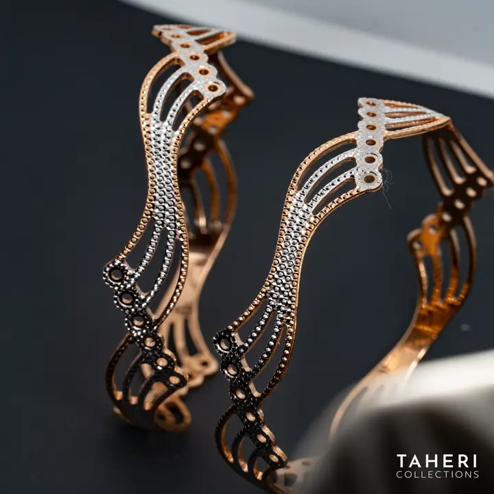 Two-Tone Bangles & Kara design 184 by TAHERI