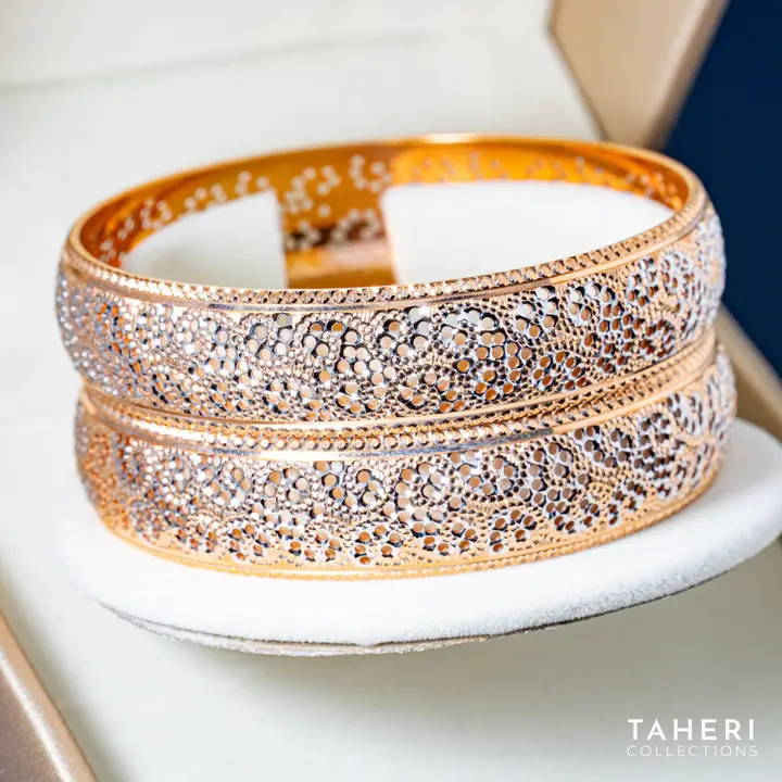 Two-Tone Bangles & Kara design 186 by TAHERI