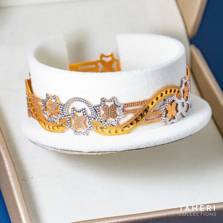Two-Tone Bangles & Kara design 189 by TAHERI