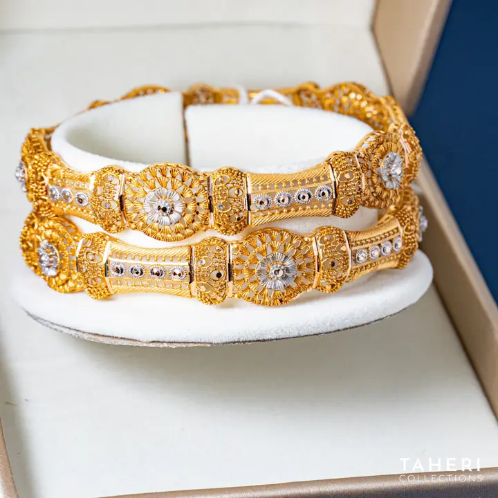 Two-Tone Bangles & Kara design 196 by TAHERI