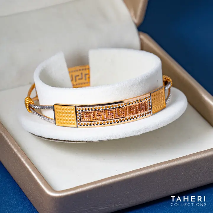 Two-Tone Bangles & Kara design 198 by TAHERI