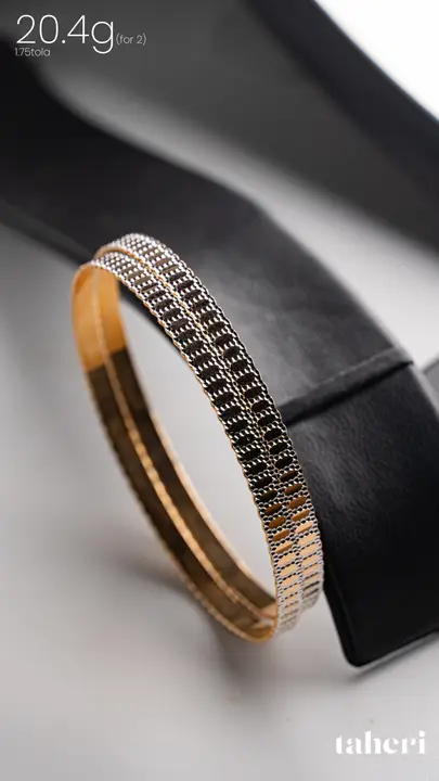 Two-Tone Bangles & Kara design 218 by TAHERI