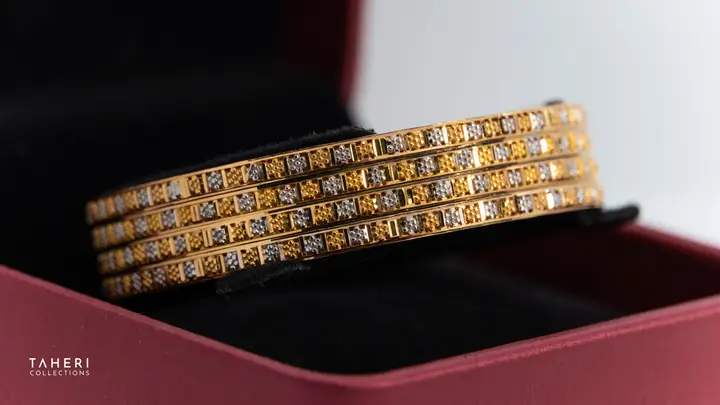 Two-Tone Bangles & Kara design 225 by TAHERI
