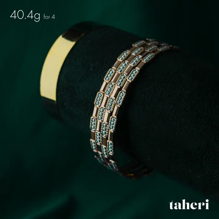 Two-Tone Bangles & Kara design 226 by TAHERI