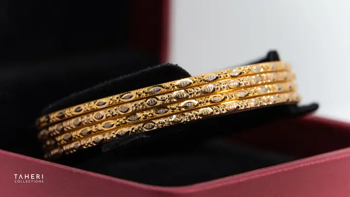 Two-Tone Bangles & Kara design 231 by TAHERI