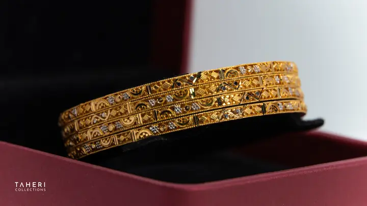 Two-Tone Bangles & Kara design 237 by TAHERI