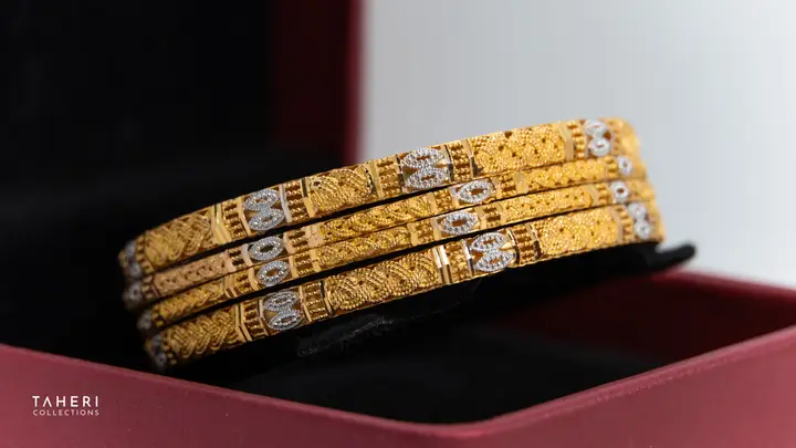 Two-Tone Bangles & Kara design 239 by TAHERI