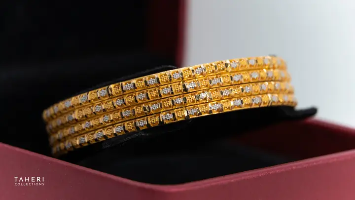 Two-Tone Bangles & Kara design 242 by TAHERI