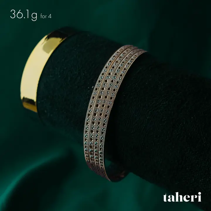 Rose Gold Bangles & Kara design 246 by TAHERI