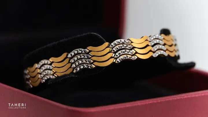 Two-Tone Bangles & Kara design 247 by TAHERI