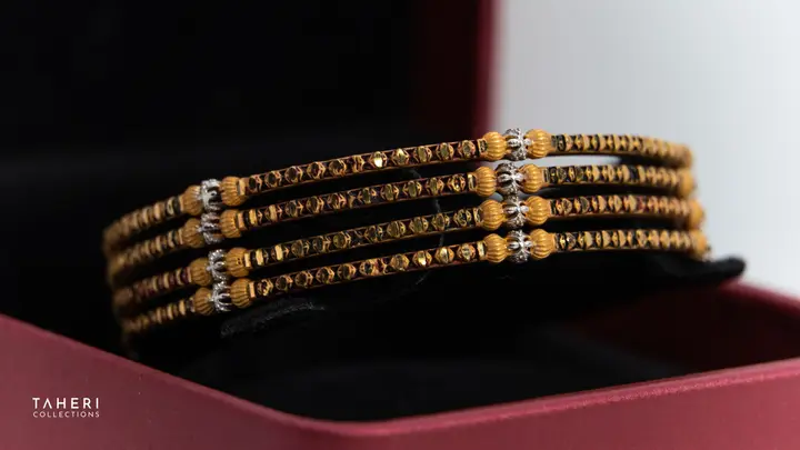 Two-Tone Bangles & Kara design 248 by TAHERI