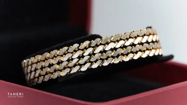 Two-Tone Bangles & Kara design 250 by TAHERI