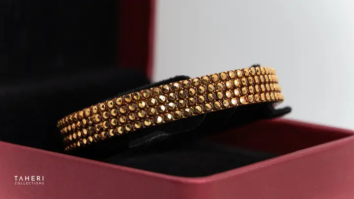 Yellow Gold Bangles & Kara design 253 by TAHERI