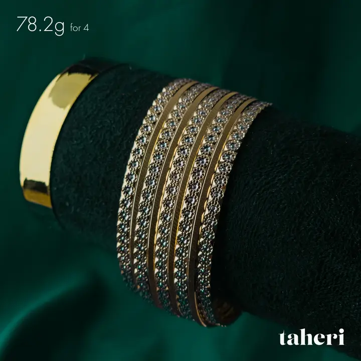 Two-Tone Bangles & Kara design 257 by TAHERI