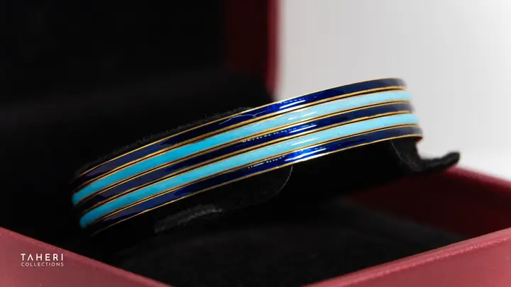 Yellow Gold Bangles & Kara design 260 by TAHERI