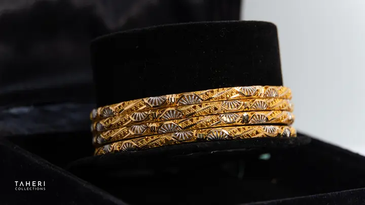 Two-Tone Bangles & Kara design 263 by TAHERI