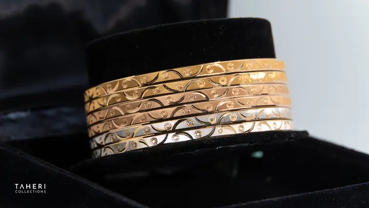 Two-Tone Bangles & Kara design 264 by TAHERI
