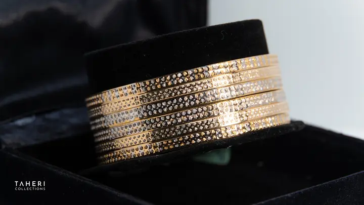 Two-Tone Bangles & Kara design 266 by TAHERI