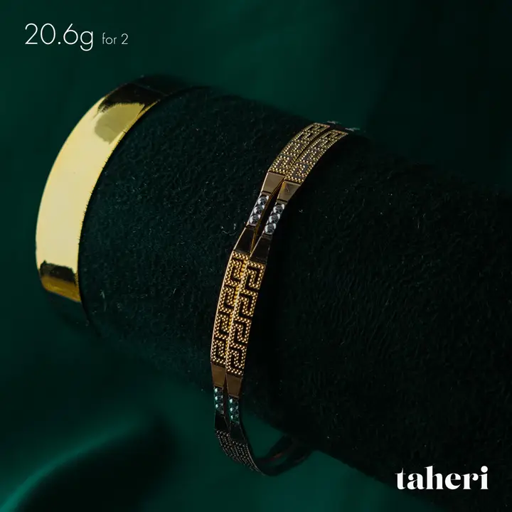 Two-Tone Bangles & Kara design 268 by TAHERI