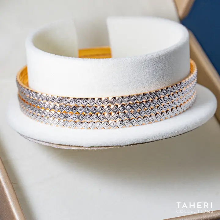 Two-Tone Bangles & Kara design 269 by TAHERI