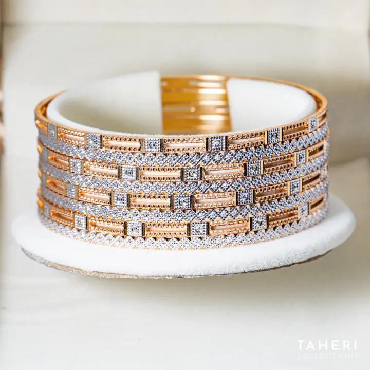 Two-Tone Bangles & Kara design 271 by TAHERI