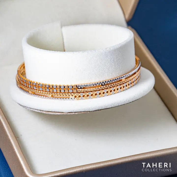 Two-Tone Bangles & Kara design 273 by TAHERI