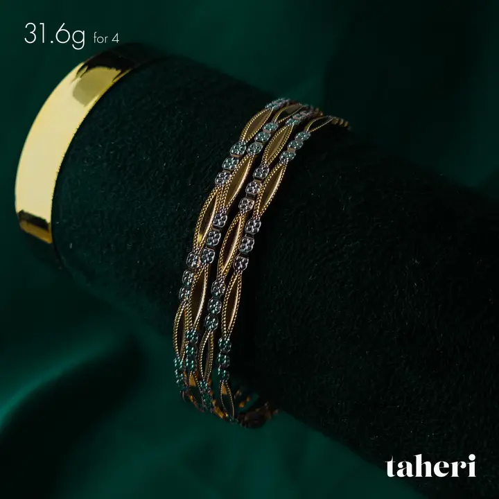 Two-Tone Bangles & Kara design 278 by TAHERI